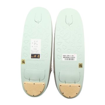 衿秀 草履 「艶けし×組紐」 千成堂別注 Mサイズ グレージュ（灰みの薄ベージュ）に紫鳶色＜即日発送可＞の画像