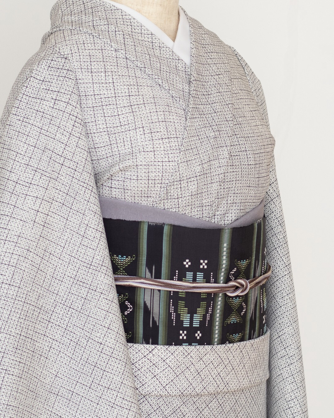 千成堂着物店 一点もの帯揚げ 「桔梗鼠 × 東雲（しののめ）」＜即日発送可＞ の画像