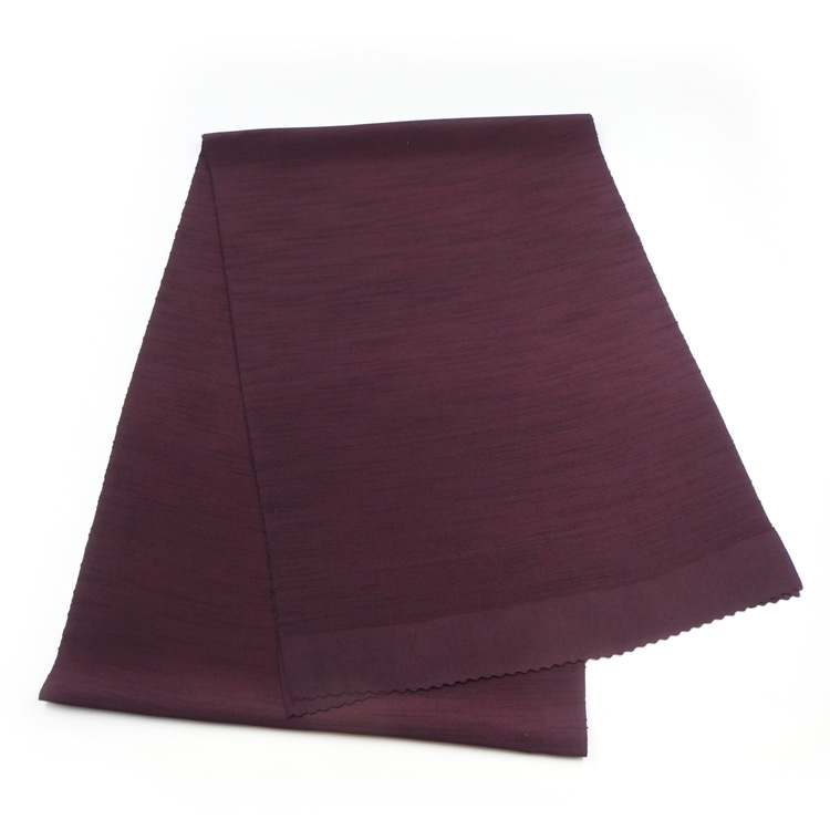 千成堂着物店 一点もの帯揚げ 「紫鳶 × 紬糸入り」 帯揚げ ＜即日発送可＞ の画像