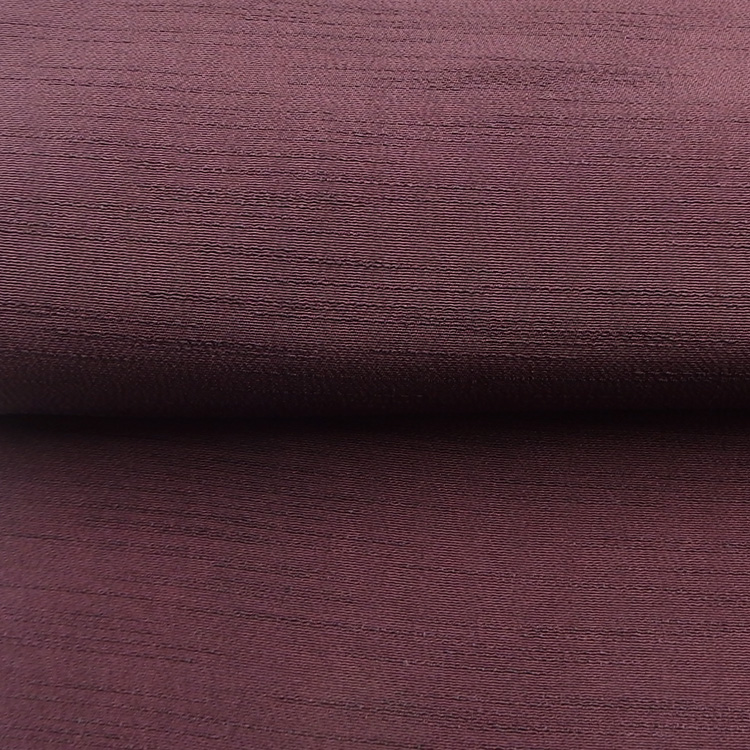 千成堂着物店 一点もの帯揚げ 「紫鳶 × 紬糸入り」 帯揚げ ＜即日発送可＞ の画像