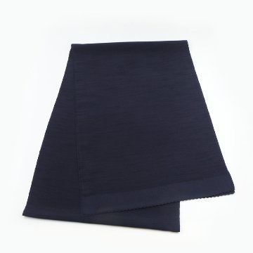 千成堂着物店 一点もの帯揚げ 「鉄紺 × 紬糸入り」 帯揚げ ＜即日発送可＞ の画像