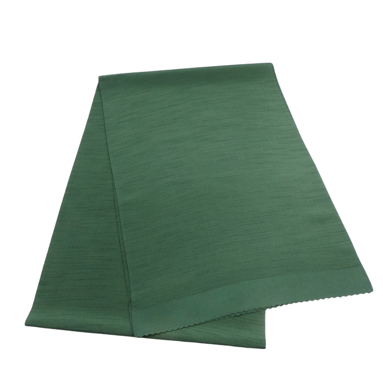 千成堂着物店 一点もの帯揚げ 「深緑 × 紬糸入り」 帯揚げ ＜即日発送可＞ の画像