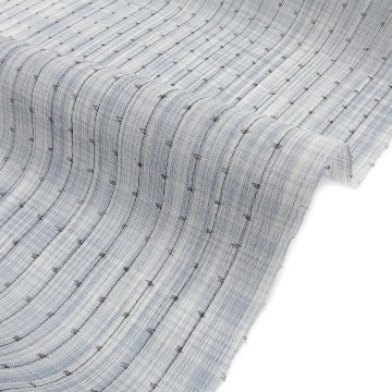 ＜お仕立て代込＞ 本場琉球絣 「野原俊雄（野原織物工房）/ 壁上布 着尺 （広幅）」 薄梅鼠 (薄い青紫みのグレー)の画像