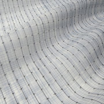 ＜お仕立て代込＞ 本場琉球絣 「野原俊雄（野原織物工房）/ 壁上布 着尺 （広幅）」 薄梅鼠 (薄い青紫みのグレー)の画像