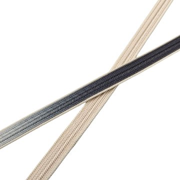 和小物さくら 帯締め 綾竹双葉ぼかし切替 藍墨茶から練色ぼかし 切房 ＜即日発送可＞の画像