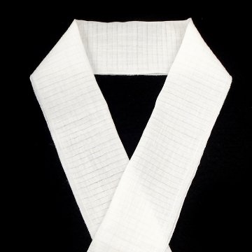 和小物さくら 半衿（半襟) 麻絽 小千谷縮 白よごし ＜即日発送可＞の画像