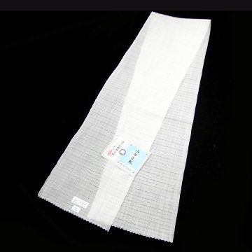 和小物さくら 半衿（半襟) 麻絽 小千谷縮 白よごし ＜即日発送可＞の画像
