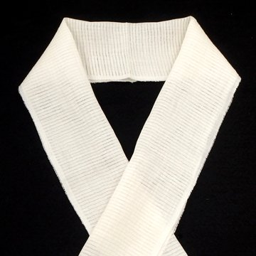 和小物さくら 半衿（半襟) 麻絽 小千谷縮 生成色 ＜即日発送可＞の画像