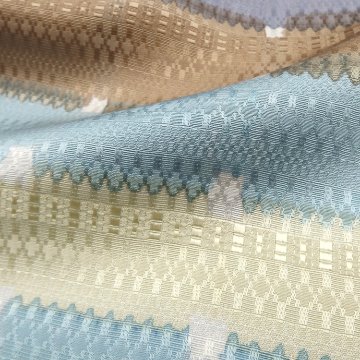 和小物さくら 帯揚げ グラデーション暈し 水色鼠と丁子茶と藤鼠＜即日発送可＞の画像