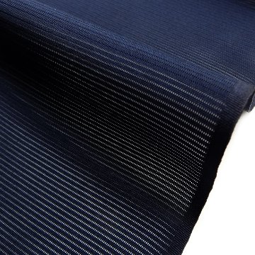 駒絽白着尺（五泉）×千成堂着物店 「三本絽の色無地」 濃紺＜お仕立て代込＞の画像