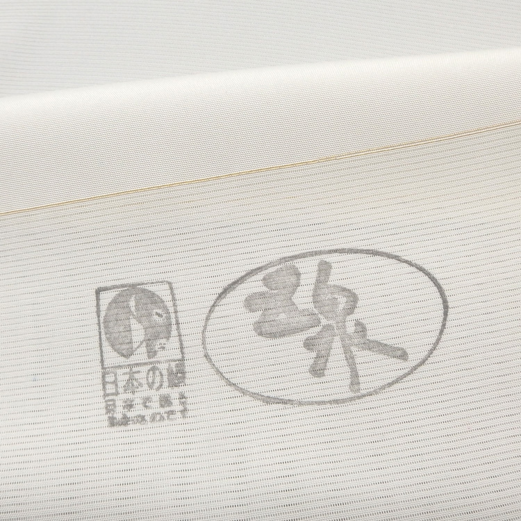 ＜お仕立て代込＞駒絽白着尺（五泉）×千成堂着物店 「三本絽の色無地」 銀鼠（グレー系）の画像