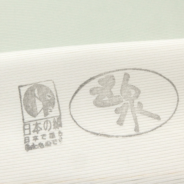 ＜お仕立て代込＞駒絽白着尺（五泉）×千成堂着物店 「三本絽の色無地」 柳鼠の画像