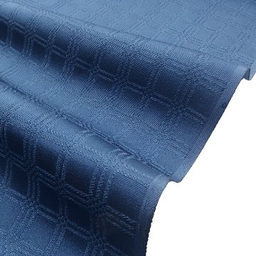 ＜お仕立て代込＞京都丹後の機屋×千成堂着物店 「野蚕白着尺 吉野格子文」 浅縹色の画像
