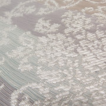 ＜お仕立て代込＞勝山さと子 「フランス装飾文」 九寸名古屋帯 灰白色の画像