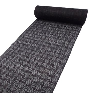 <お仕立て代込>伊と幸×千成堂着物店 「オーガンジー刺繍コート」 羽尺 黒鳶（紫みの濃茶系）の画像