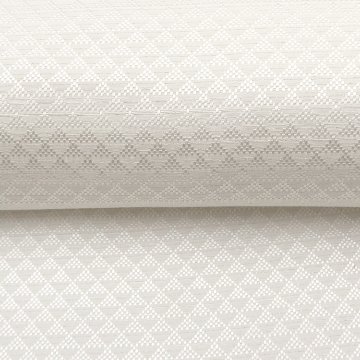 京都丹後の機屋×千成堂着物店 「鱗文」 銀節糸の帯揚げ 白×銀＜即日発送可＞ の画像