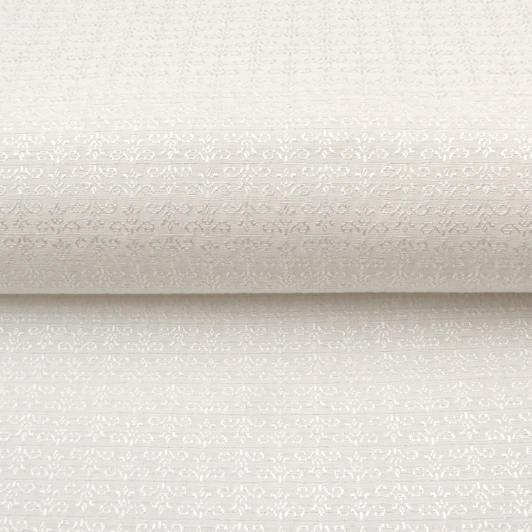 京都丹後の機屋×千成堂着物店 「唐草」 銀節糸の帯揚げ 白×銀＜即日発送可＞ の画像