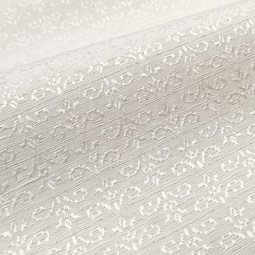 京都丹後の機屋×千成堂着物店 「唐草」 銀節糸の帯揚げ 白×銀＜即日発送可＞ の画像
