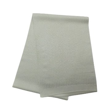 京都丹後の機屋×千成堂着物店 1点もの帯揚げ 「唐草×銀節糸」 薄雲鼠（灰緑）×銀＜即日発送可＞ の画像