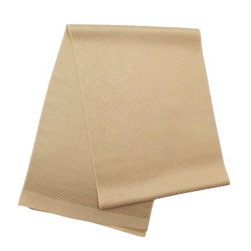 京都丹後の機屋×千成堂着物店 1点もの帯揚げ 「鱗×銀節糸」 白橡色（灰ベージュ系）×銀＜即日発送可＞ の画像