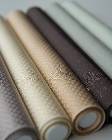 京都丹後の機屋×千成堂着物店 一点もの帯揚げ 「唐草×銀節糸」 青磁鼠×銀＜即日発送可＞ の画像