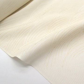 ＜お仕立て代込＞吉澤 「波頭」 千成堂別注 友禅の付下げ 絽 夏きもの 胡粉色の画像