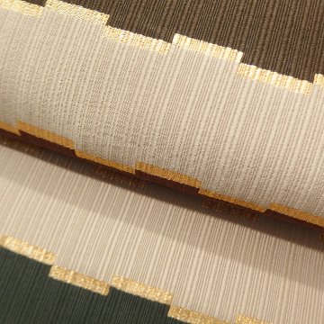 ＜お仕立て代込＞織楽浅野 「襲ね彩綴」 九寸名古屋帯 白橡（しろつるばみ・茶系のベージュ）の画像