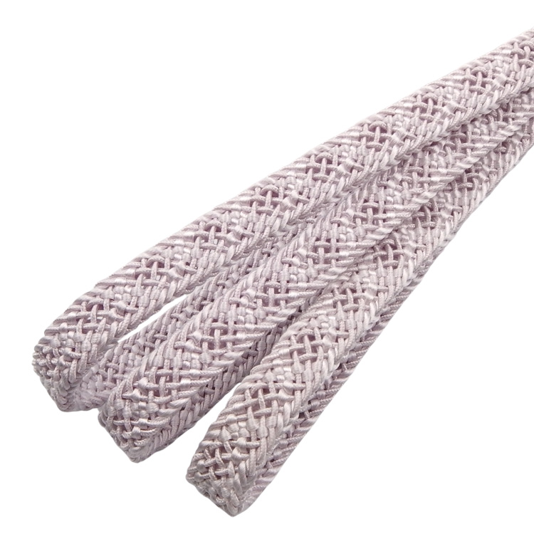 和小物さくら 夏帯締め 平唐レース 桜鼠 切り房 ＜即日発送可＞の画像