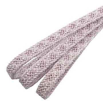 和小物さくら 夏帯締め 平唐レース 桜鼠 切り房 ＜即日発送可＞の画像