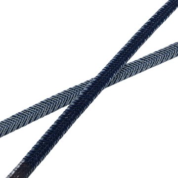 和小物さくら レース三分紐 夏帯締め 昼夜 灰青と濃藍 ＜即日発送可＞の画像