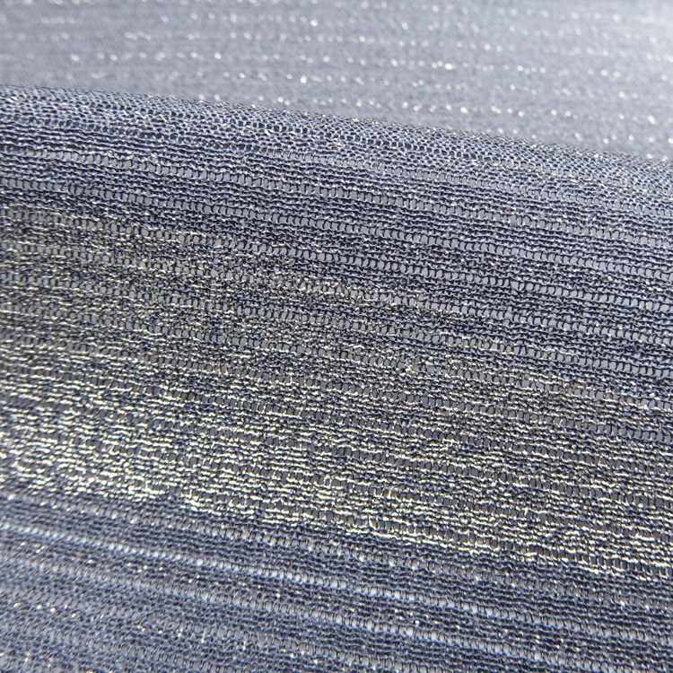 和小物さくら 夏帯揚げ 五本絽流水ぼかし友禅 藍墨＜即日発送可＞の画像