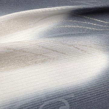 和小物さくら 夏帯揚げ 五本絽流水ぼかし友禅 藍墨＜即日発送可＞の画像
