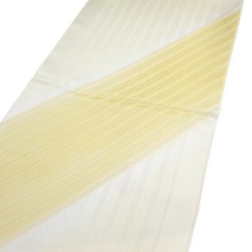 和小物さくら 帯揚げ 金糸斜めぼかし 淡黄＜即日発送可＞の画像