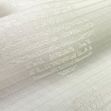 和小物さくら 夏帯揚げ 絽銀花菱ぼかし 白緑＜即日発送可＞の画像