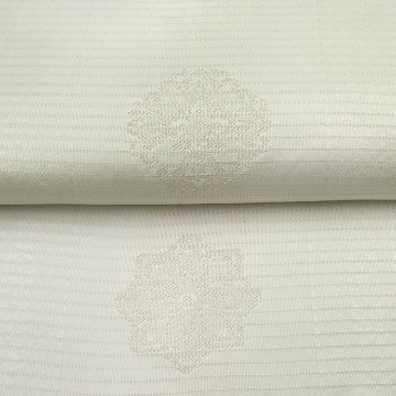 和小物さくら 夏帯揚げ 絽銀花菱ぼかし 白緑＜即日発送可＞の画像