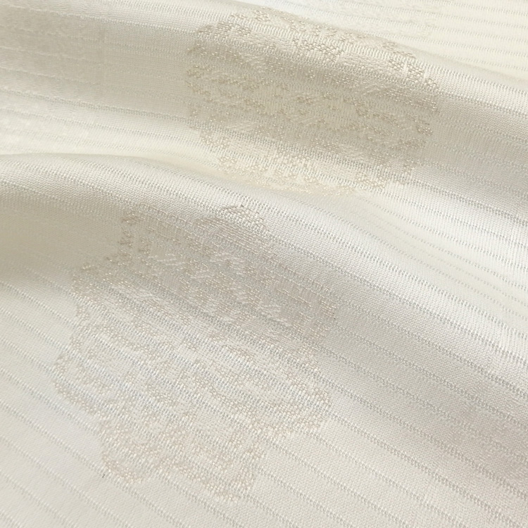 和小物さくら 夏帯揚げ 絽銀花菱ぼかし 淡黄＜即日発送可＞の画像