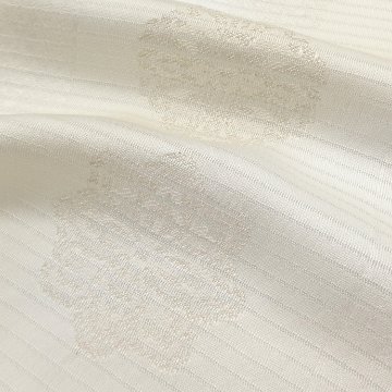 和小物さくら 夏帯揚げ 絽銀花菱ぼかし 淡黄＜即日発送可＞の画像