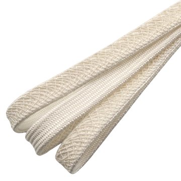 和小物さくら 帯締め 高麗網目レース 昼夜 白練 ＜即日発送可＞の画像