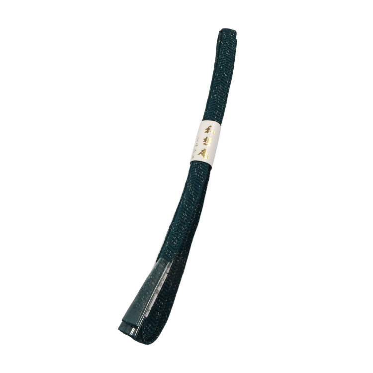 衿秀 帯締め 三分紐 高麗納戸に銀糸 ＜即日発送可＞の画像