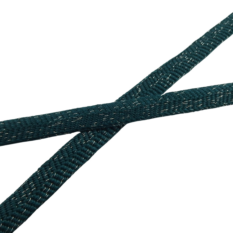 衿秀 帯締め 三分紐 高麗納戸に銀糸 ＜即日発送可＞の画像