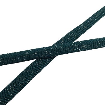 衿秀 帯締め 三分紐 高麗納戸に銀糸 ＜即日発送可＞の画像