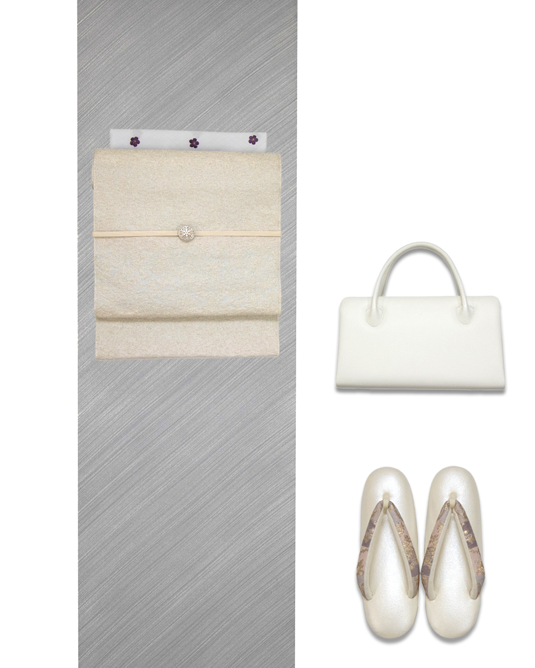 衿秀 利休バッグ 「総本革(七寸五分)」 千成堂別注 白よごし＜即日発送可＞の画像