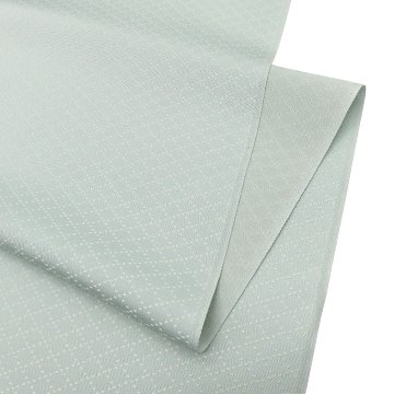＜お仕立て代込＞京都丹後の機屋×千成堂着物店 「野蚕白着尺 菱」 青磁鼠（灰グリーン系・色無地） の画像