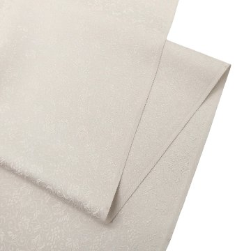 ＜お仕立て代込＞京都丹後の機屋×千成堂着物店 「葡萄唐草 伊予生糸 一尺三分着尺」 素色 グレーみのベージュ系（色無地）の画像