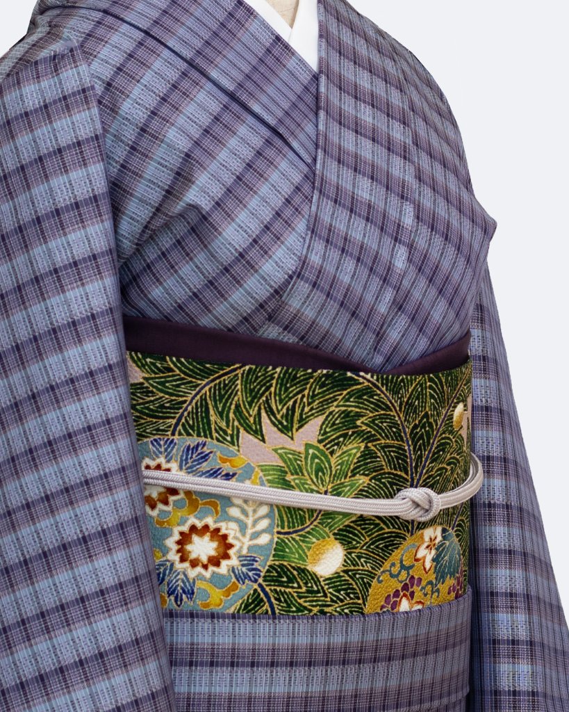 伊集院リキ商店 本場大島紬 「絣残糸 横段・広幅（一尺一寸）」 着尺