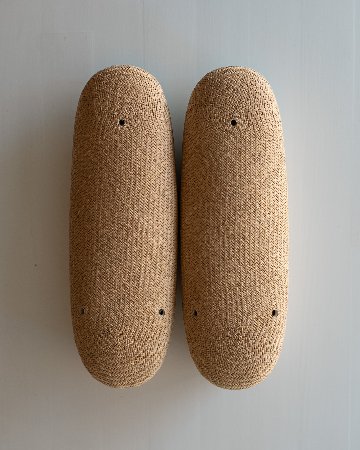 和小物さくら 「パナマ草履の台（オール） 真綿入り」 生成色（M・Lサイズ）の画像