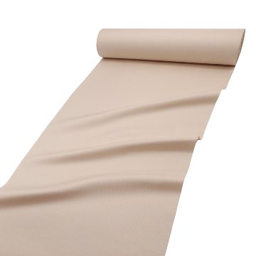 ＜お仕立て代込＞勝山さと子 「絹雲織市松 手織 一尺三分」 千成堂別注 着尺 白茶の画像