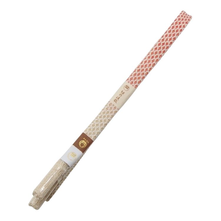 渡敬×四代 藤三郎紐 帯締め 東亀甲片ボカシ撚房 白から朱にぼかし・金糸＜即日発送可＞の画像