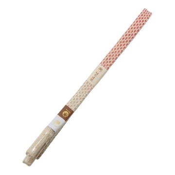 渡敬×四代 藤三郎紐 帯締め 東亀甲片ボカシ撚房 白から朱にぼかし・金糸＜即日発送可＞の画像