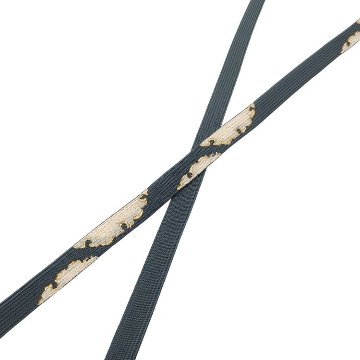 渡敬 帯締め 高麗片胴雪輪撚房 墨色・金糸＜即日発送可＞の画像